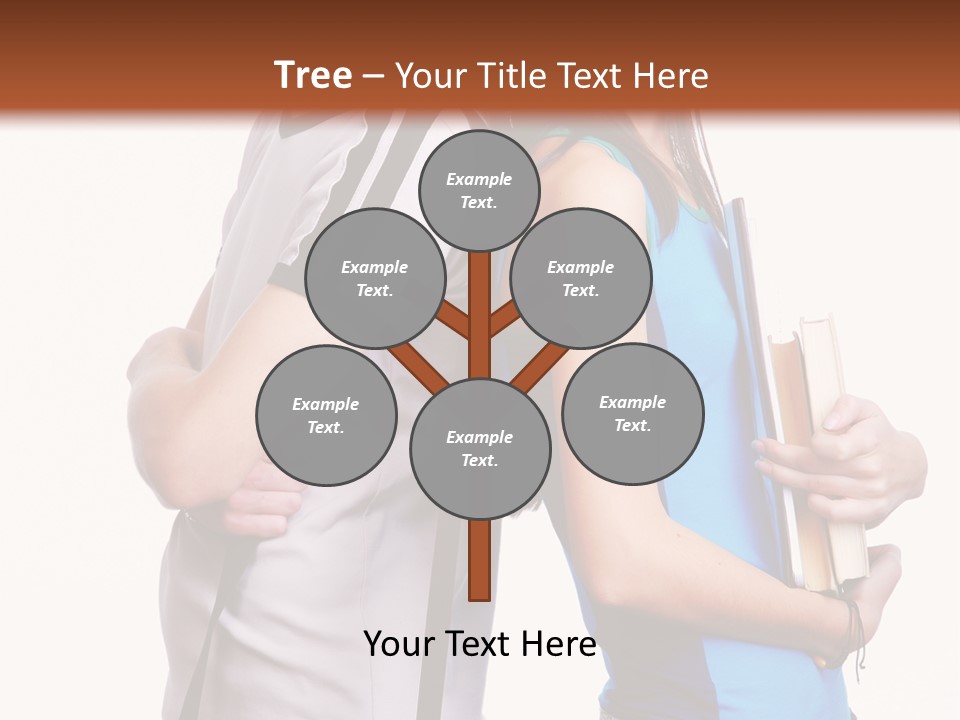 Isolated Caucasian White PowerPoint Template