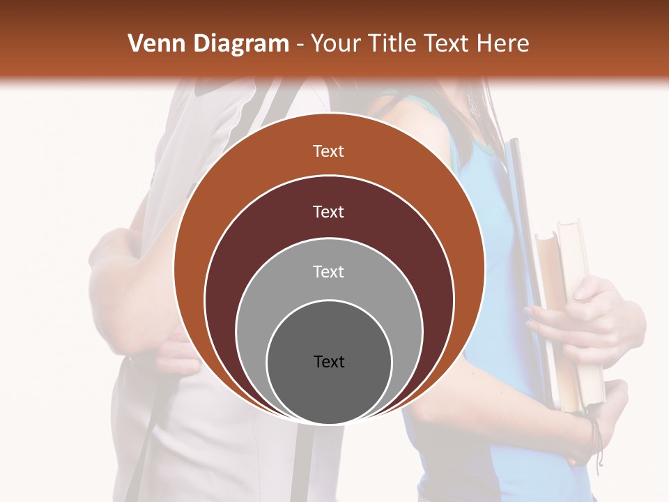 Isolated Caucasian White PowerPoint Template