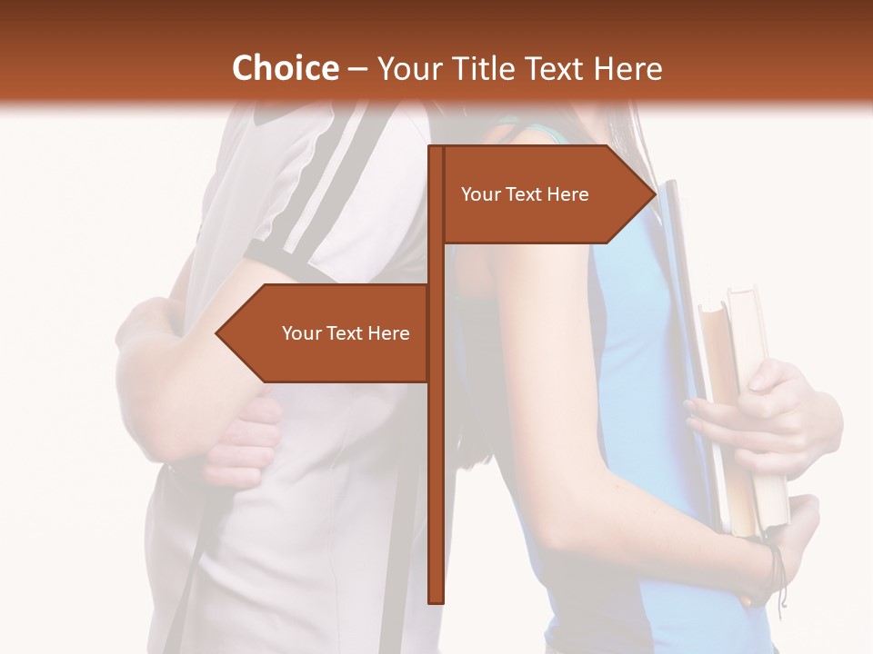 Isolated Caucasian White PowerPoint Template