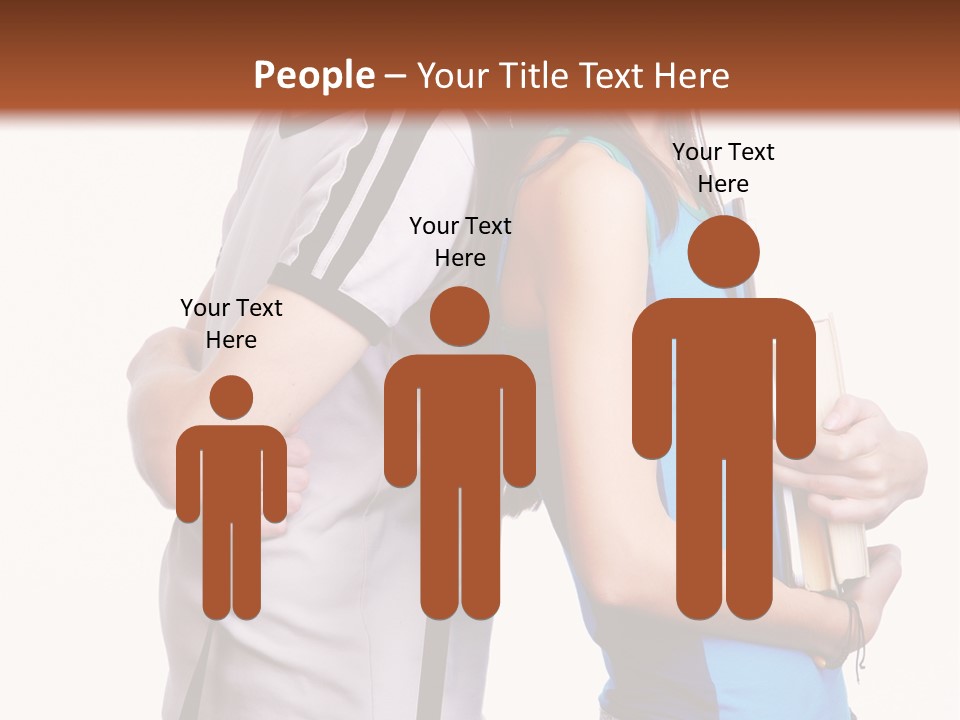 Isolated Caucasian White PowerPoint Template