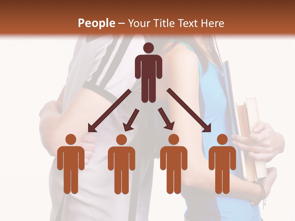 Isolated Caucasian White PowerPoint Template