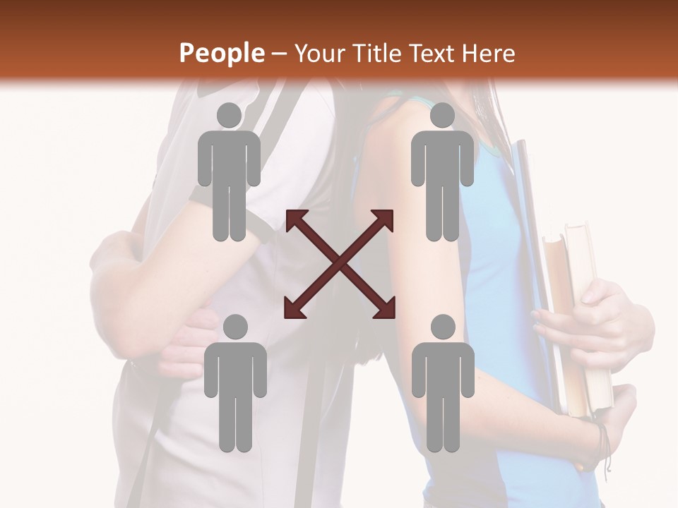 Isolated Caucasian White PowerPoint Template