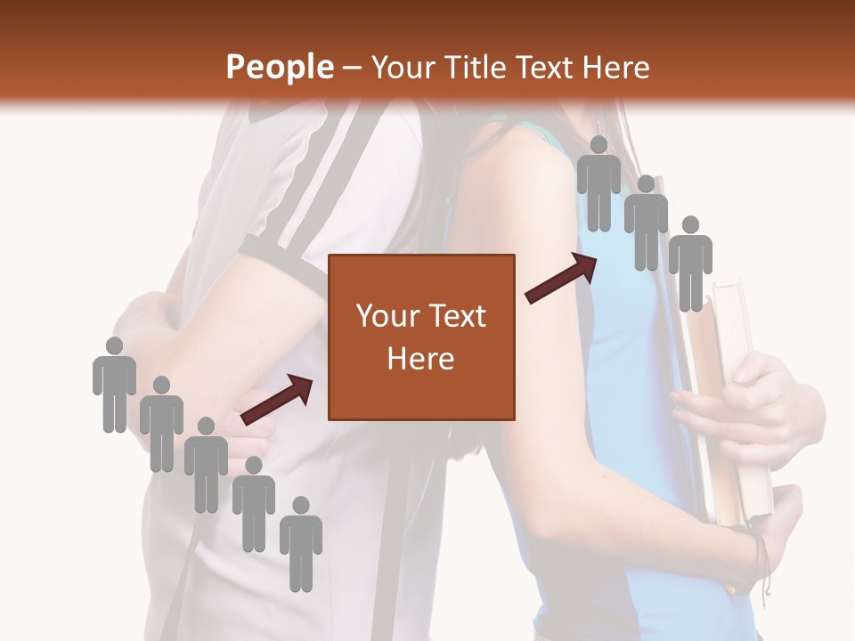 Isolated Caucasian White PowerPoint Template