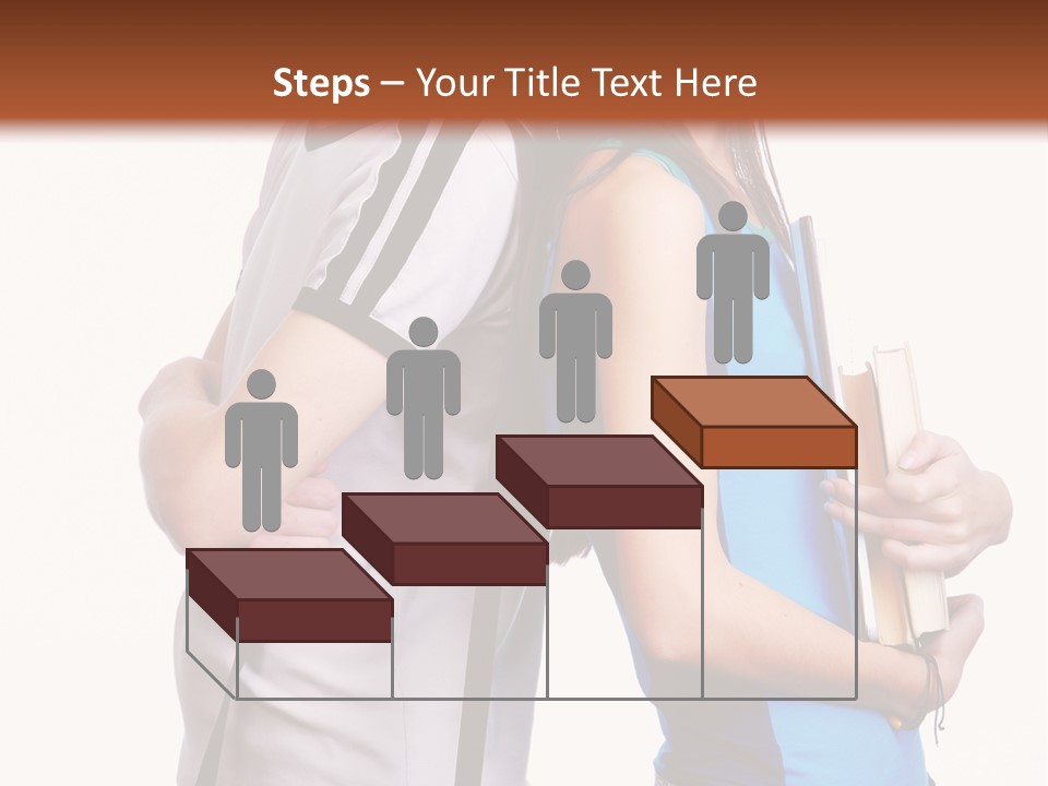 Isolated Caucasian White PowerPoint Template