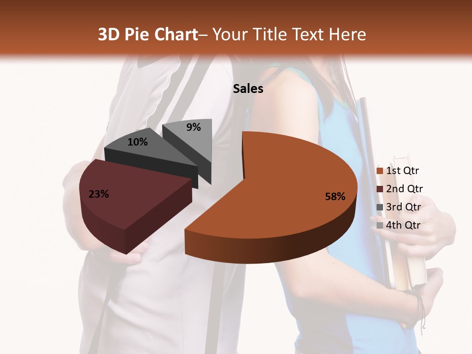 Isolated Caucasian White PowerPoint Template