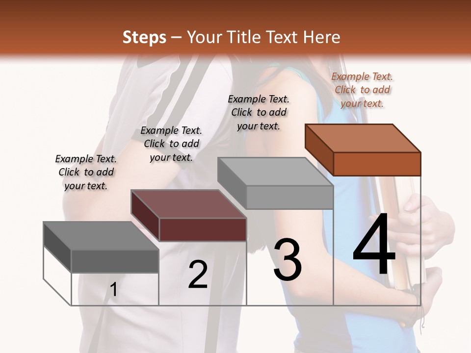 Isolated Caucasian White PowerPoint Template