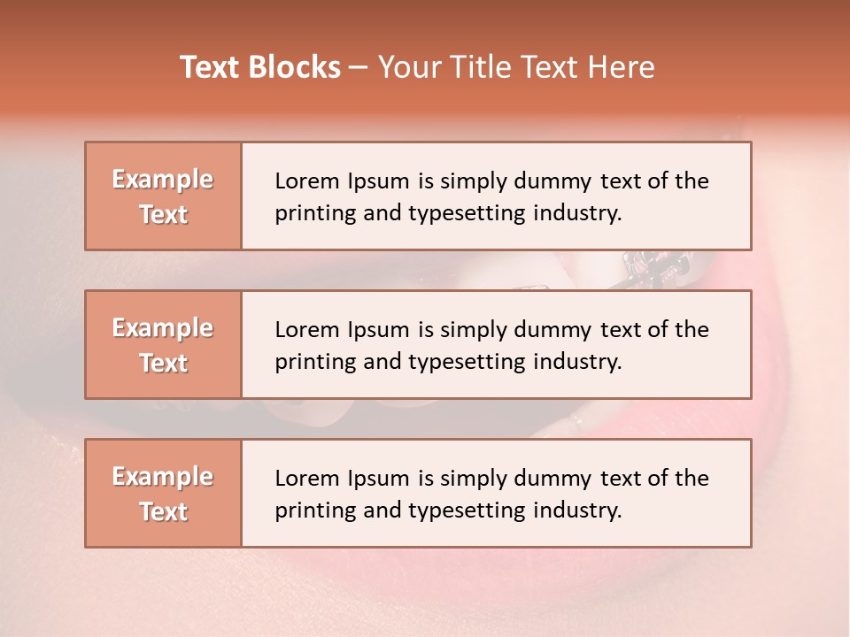 Beauty Correction Apparatus PowerPoint Template