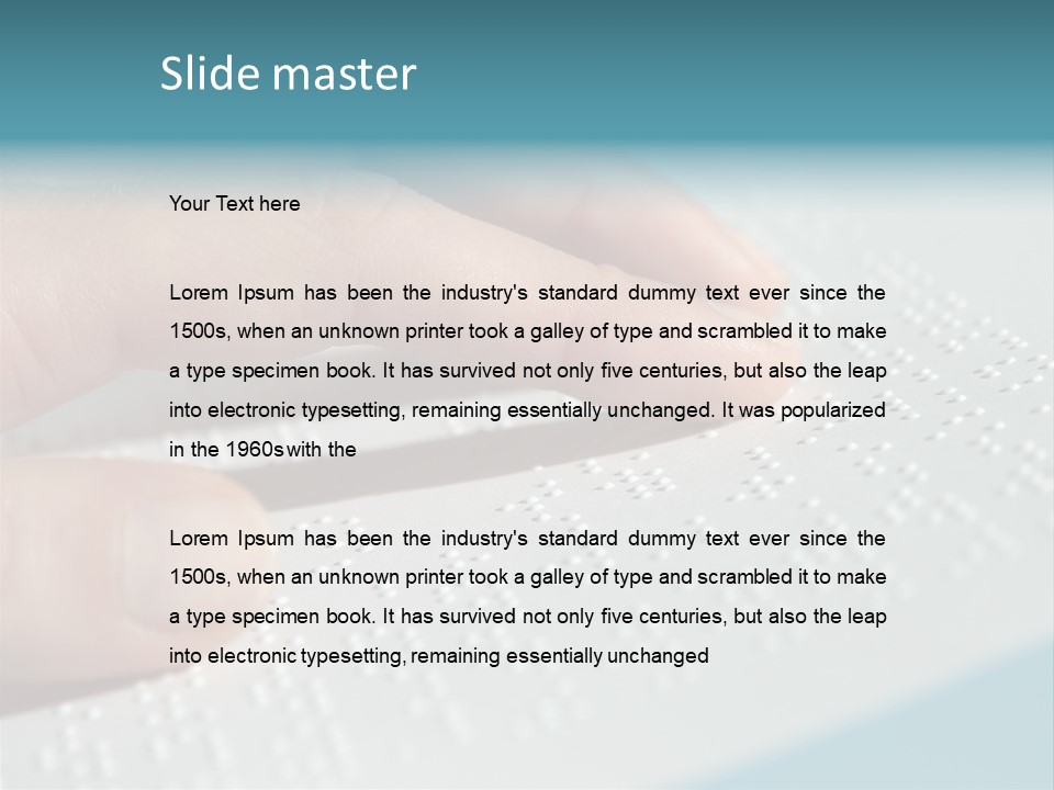 Impaired Communicate Visual PowerPoint Template