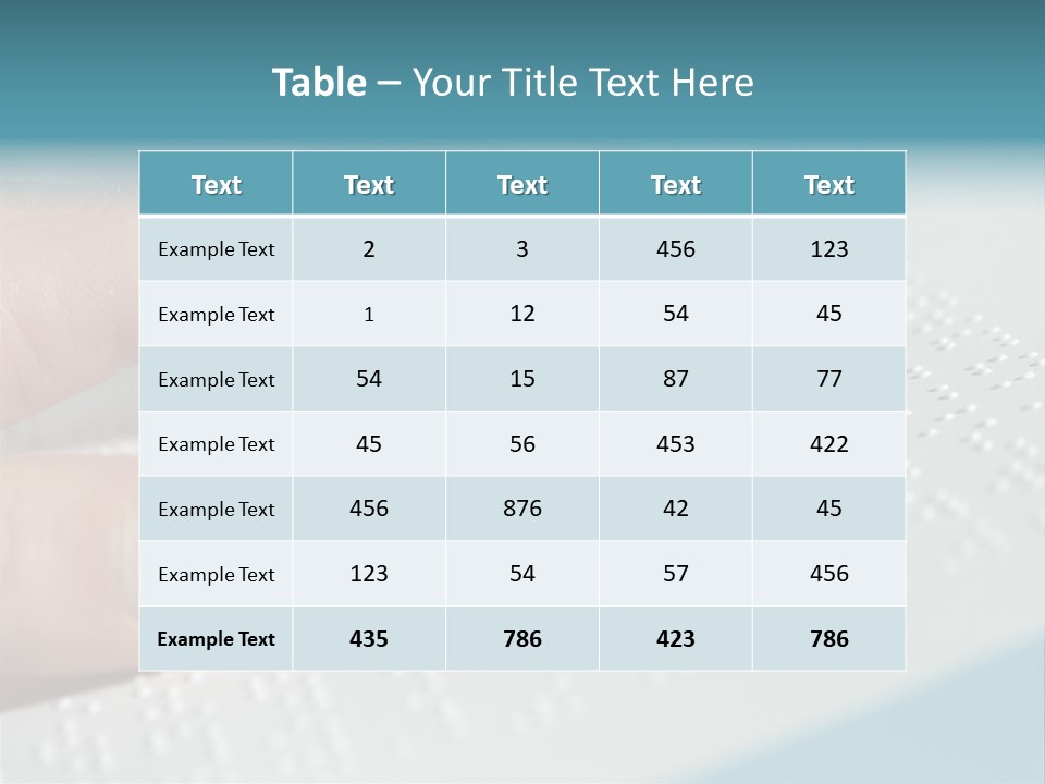 Impaired Communicate Visual PowerPoint Template