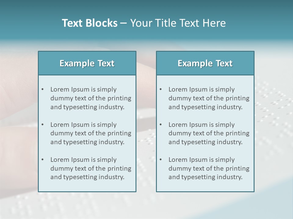 Impaired Communicate Visual PowerPoint Template