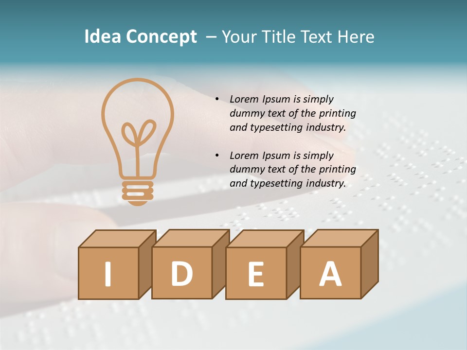 Impaired Communicate Visual PowerPoint Template