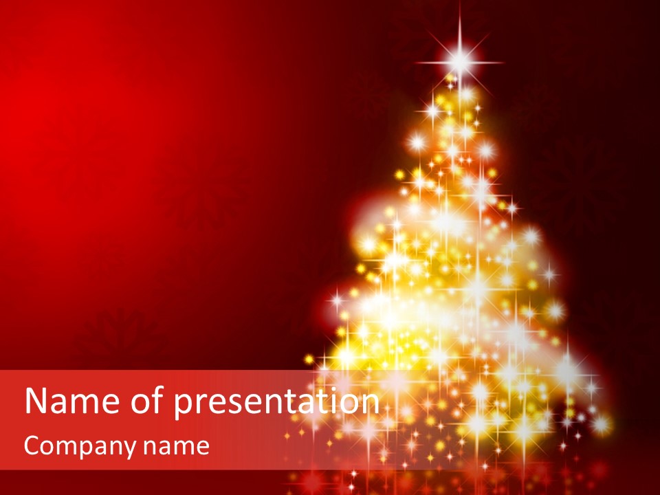 Colorful Red Abstract PowerPoint Template