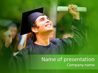 College Male Latin PowerPoint Template