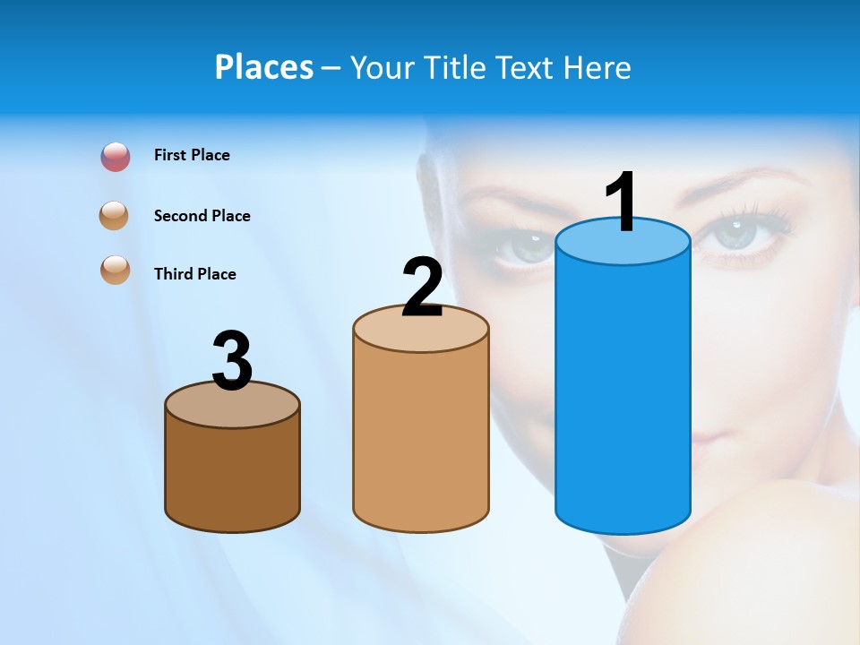 Head Model Skincare PowerPoint Template