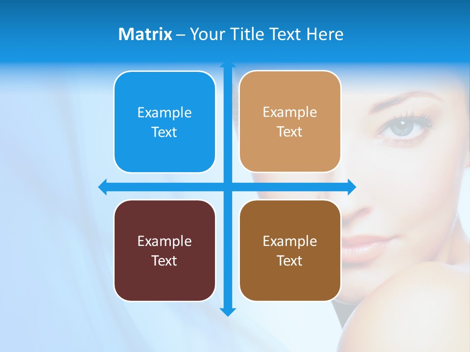 Head Model Skincare PowerPoint Template