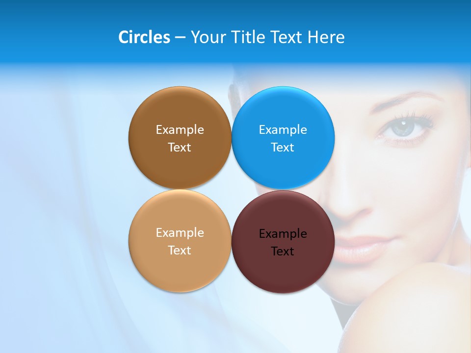 Head Model Skincare PowerPoint Template