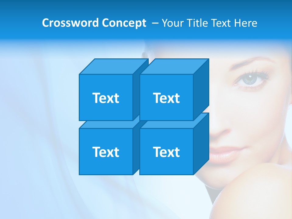 Head Model Skincare PowerPoint Template
