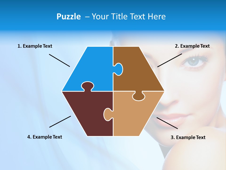 Head Model Skincare PowerPoint Template