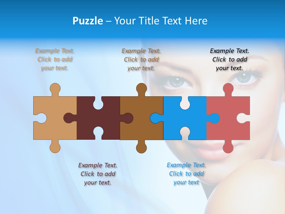 Head Model Skincare PowerPoint Template