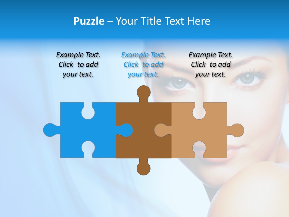 Head Model Skincare PowerPoint Template