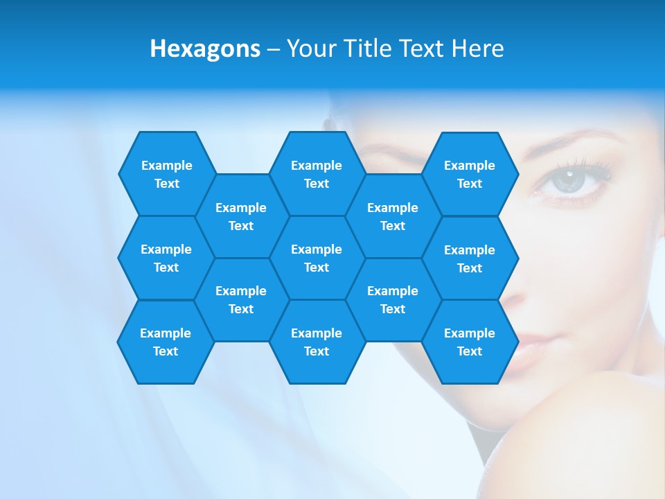 Head Model Skincare PowerPoint Template