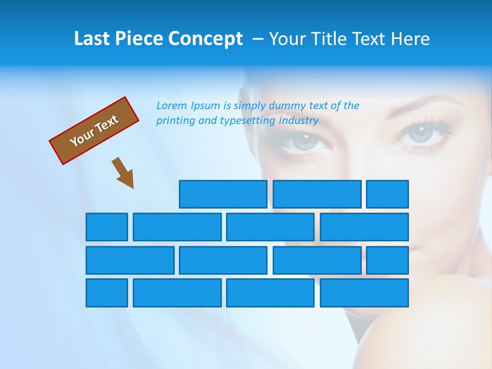 Head Model Skincare PowerPoint Template
