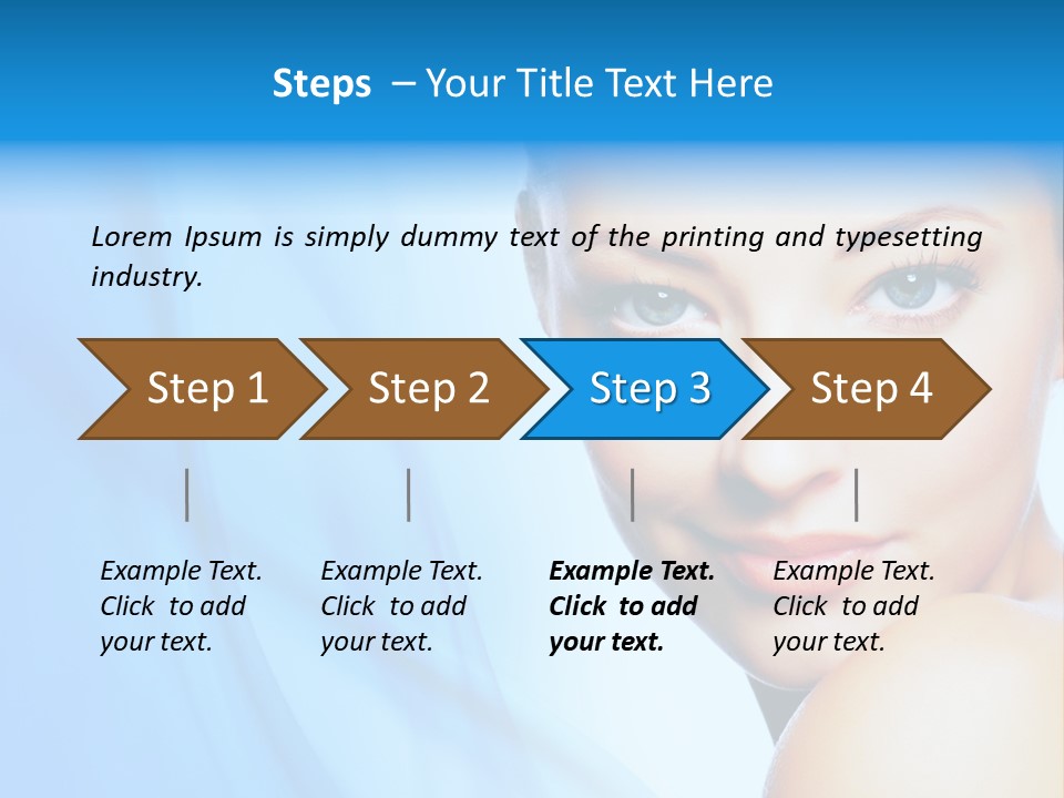 Head Model Skincare PowerPoint Template