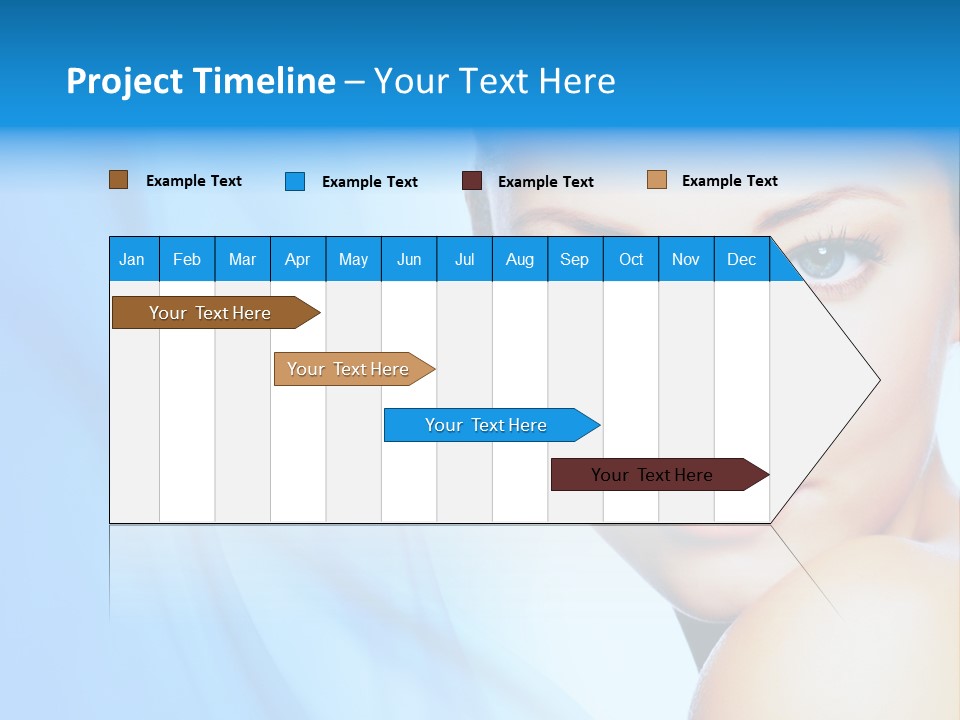 Head Model Skincare PowerPoint Template