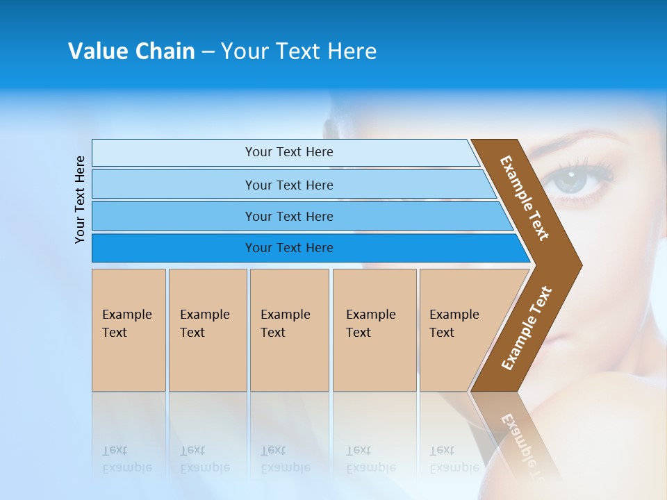 Head Model Skincare PowerPoint Template