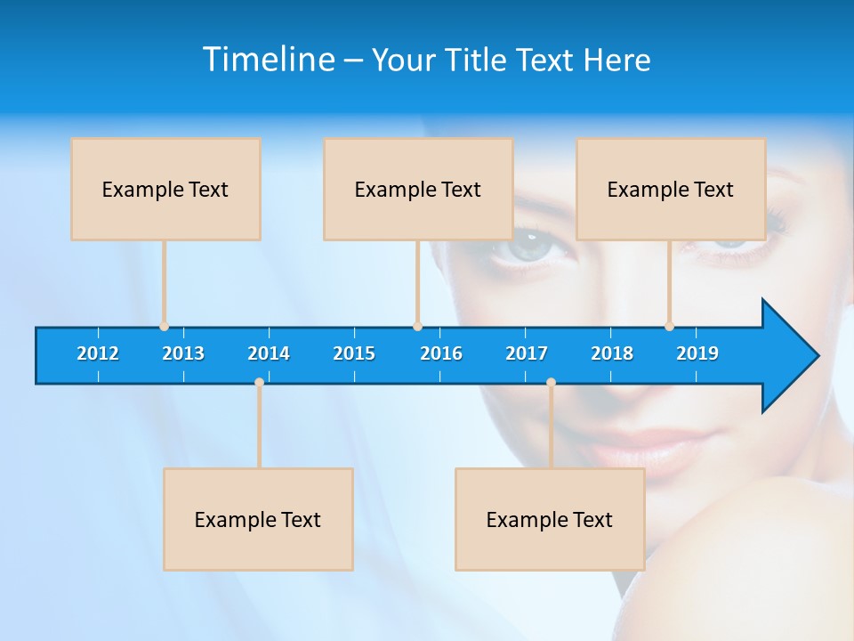 Head Model Skincare PowerPoint Template