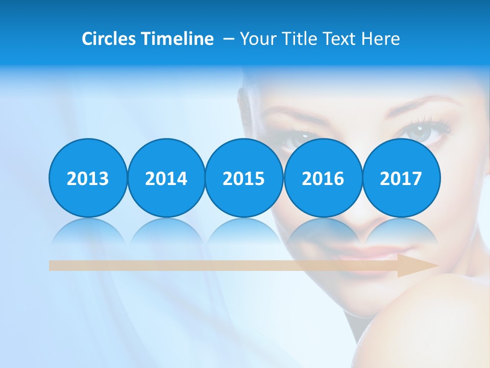Head Model Skincare PowerPoint Template
