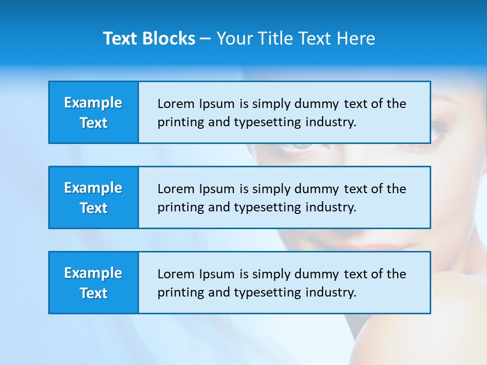 Head Model Skincare PowerPoint Template