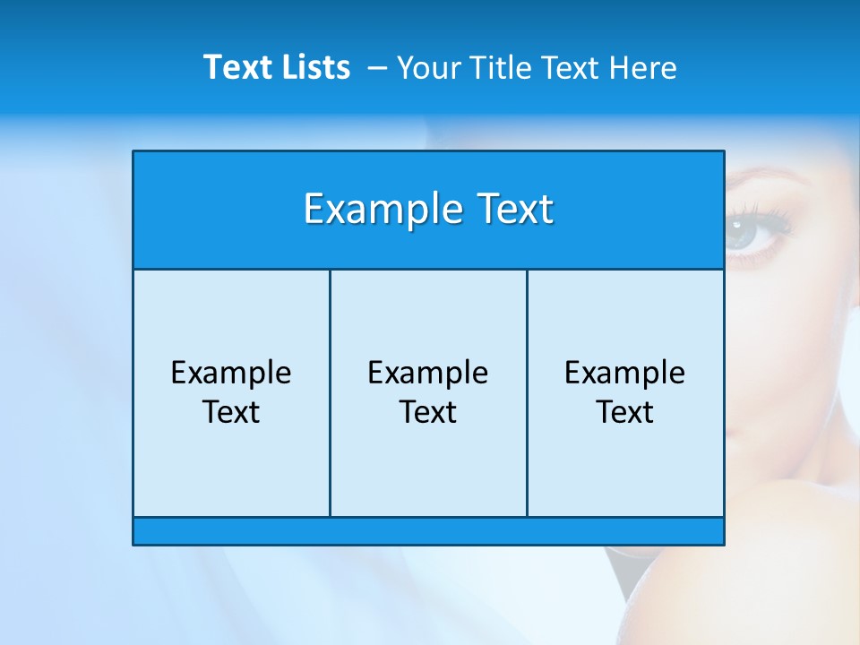 Head Model Skincare PowerPoint Template