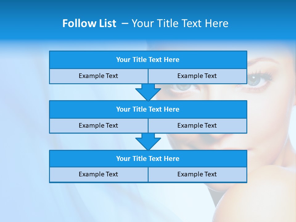 Head Model Skincare PowerPoint Template