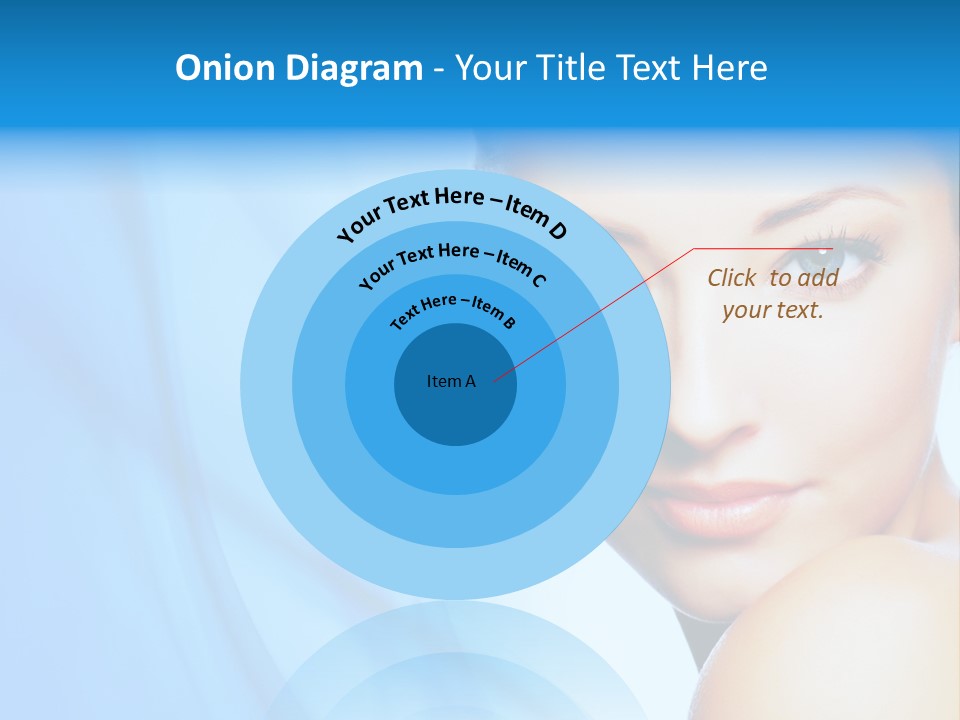 Head Model Skincare PowerPoint Template