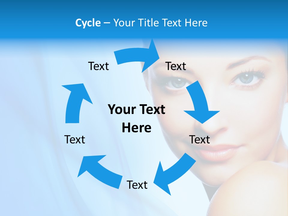 Head Model Skincare PowerPoint Template