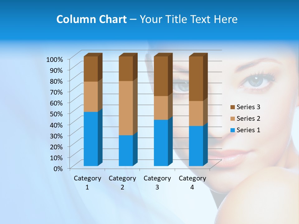 Head Model Skincare PowerPoint Template