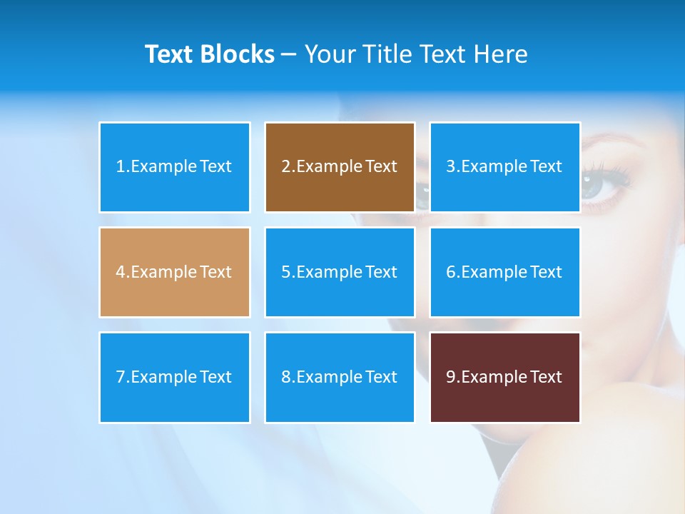 Head Model Skincare PowerPoint Template