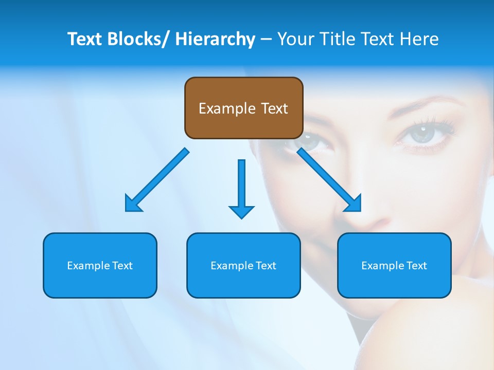Head Model Skincare PowerPoint Template