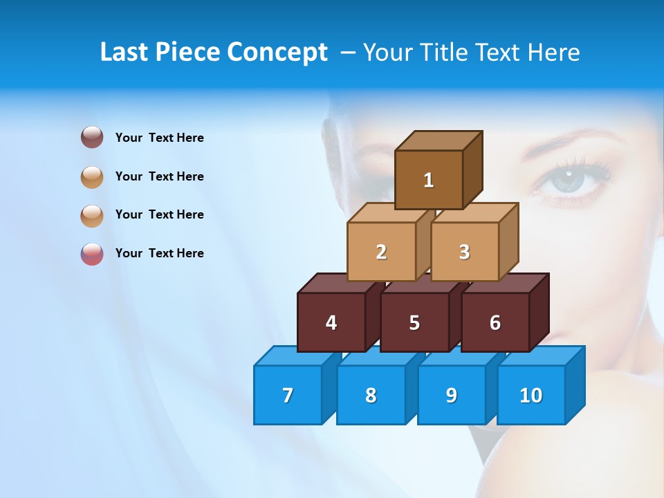 Head Model Skincare PowerPoint Template