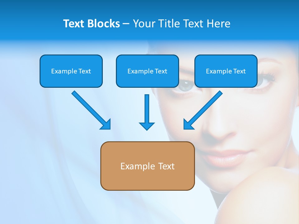 Head Model Skincare PowerPoint Template