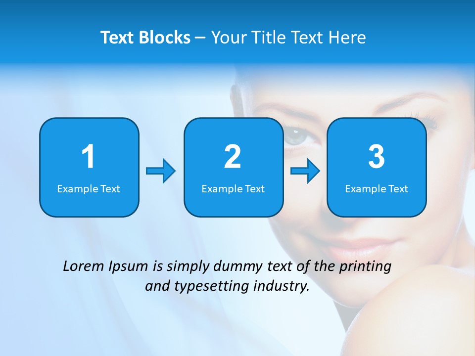 Head Model Skincare PowerPoint Template