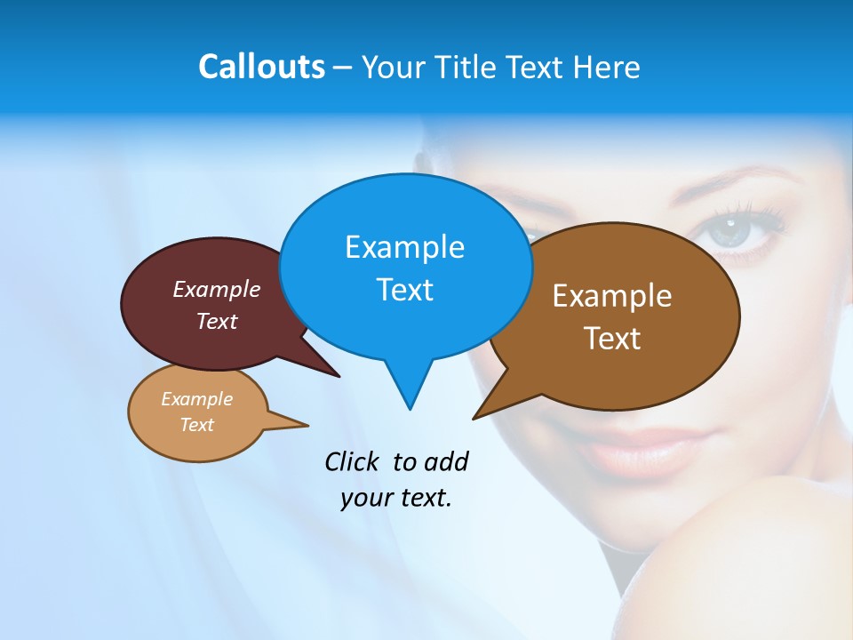 Head Model Skincare PowerPoint Template