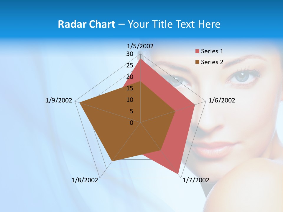 Head Model Skincare PowerPoint Template