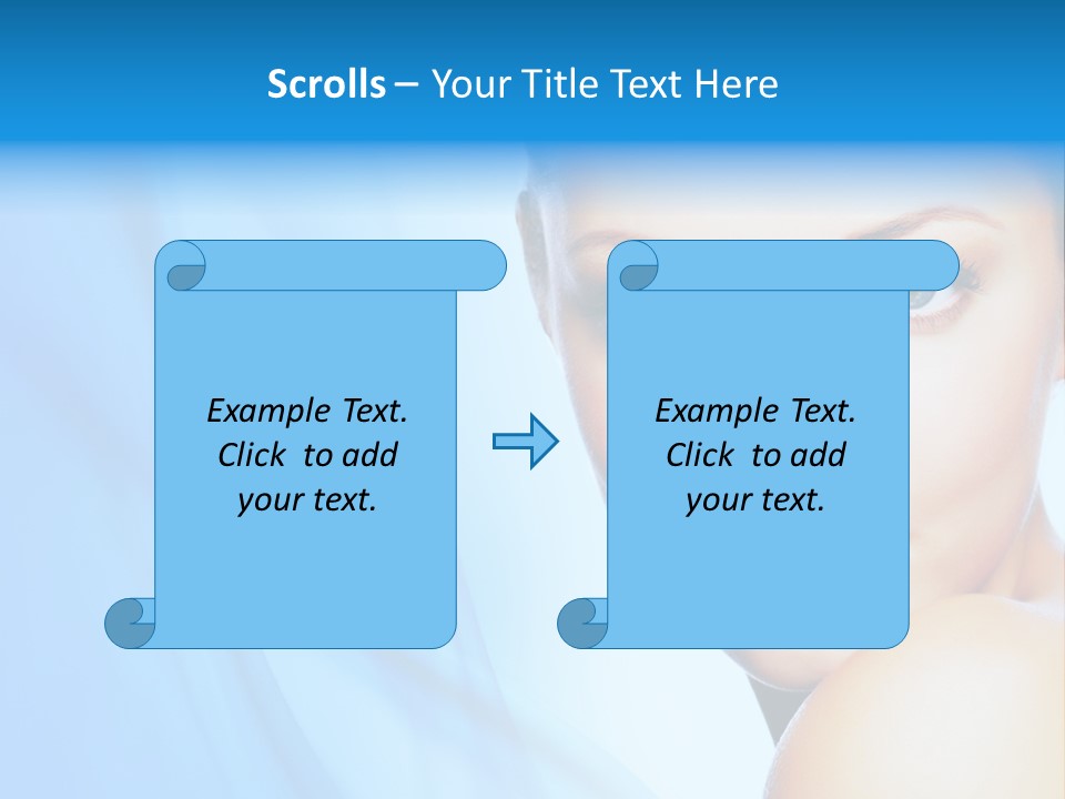 Head Model Skincare PowerPoint Template