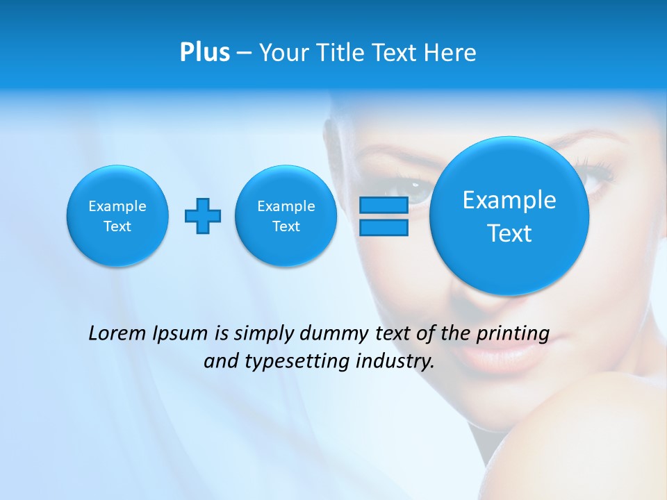 Head Model Skincare PowerPoint Template