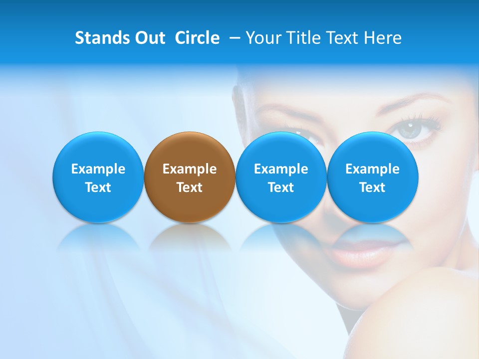 Head Model Skincare PowerPoint Template