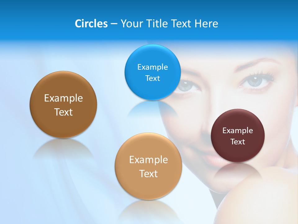 Head Model Skincare PowerPoint Template