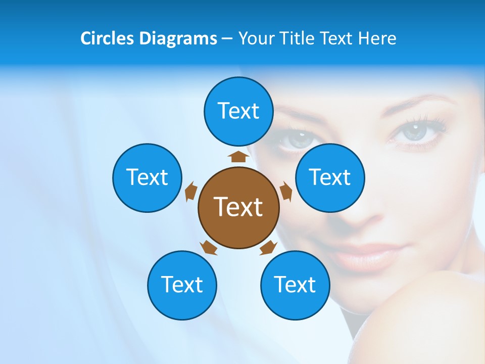 Head Model Skincare PowerPoint Template