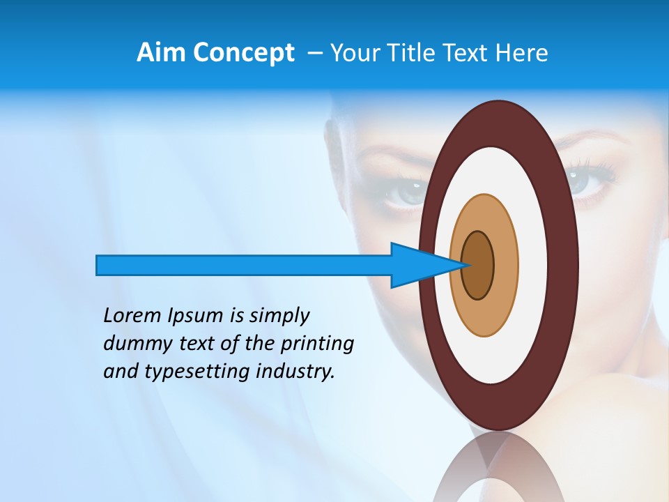 Head Model Skincare PowerPoint Template